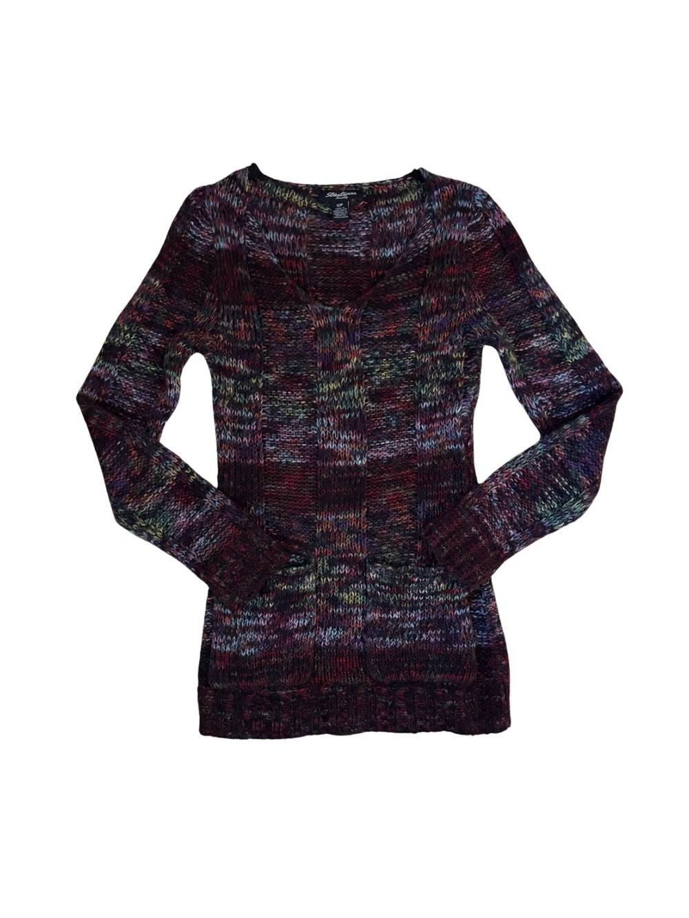 Streetwear Society Multicolor V-Neck Sweater Dress